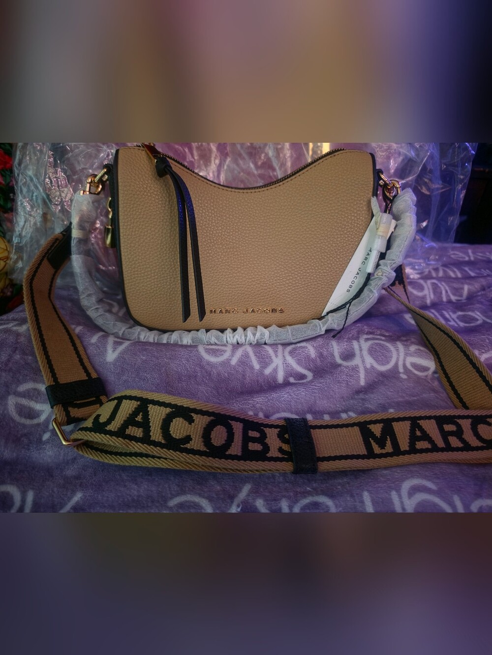Marc Jacobs Pebbled Leather Crossbody with 2 Straps